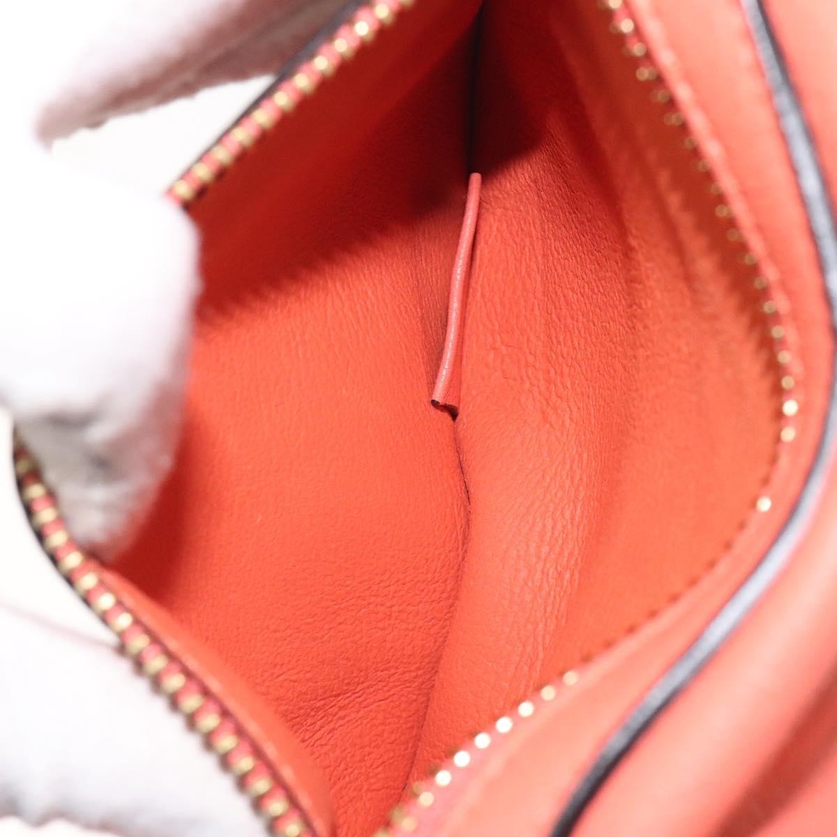 Chloe Dilan Tote Leather, ORANGE, LEATHER, Tote bag