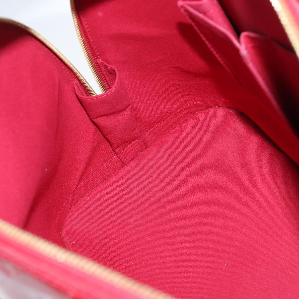 Louis Vuitton Alma Handbag Monogram Vernis, RED, PATENT_LEATHER, Handbag