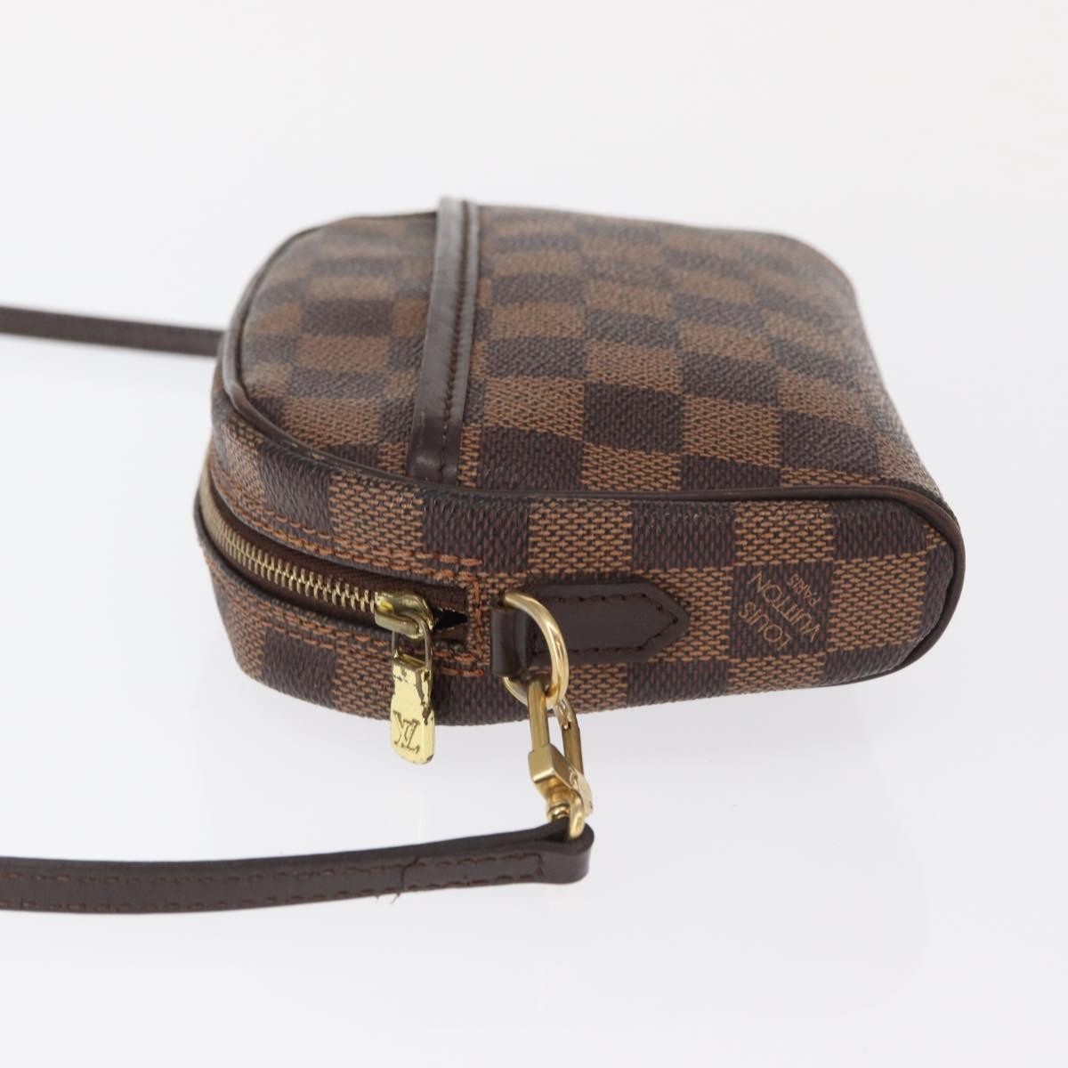 Louis Vuitton Ipanema Pochette Damier, BROWN, CANVAS, Clutche & pouche