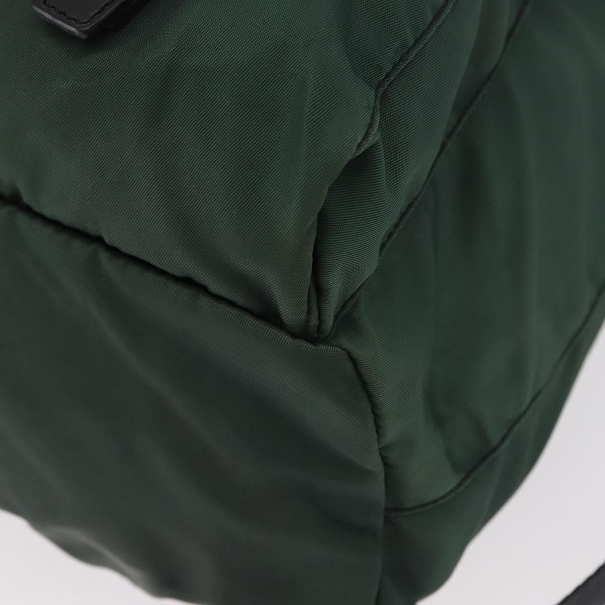 Prada Double Front Pocket Backpack Tessuto, GREEN, NYLON, Backpack
