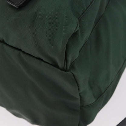 Prada Double Front Pocket Backpack Tessuto, GREEN, NYLON, Backpack