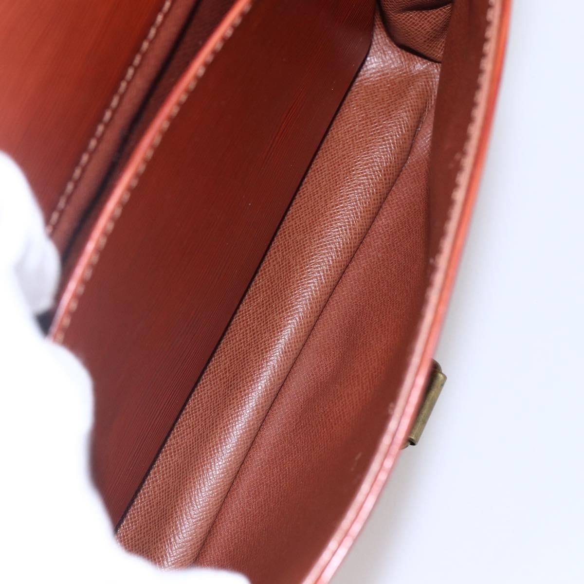 Louis Vuitton Cartouchiere Handbag Epi Leather, BROWN, LEATHER, Shoulder bag