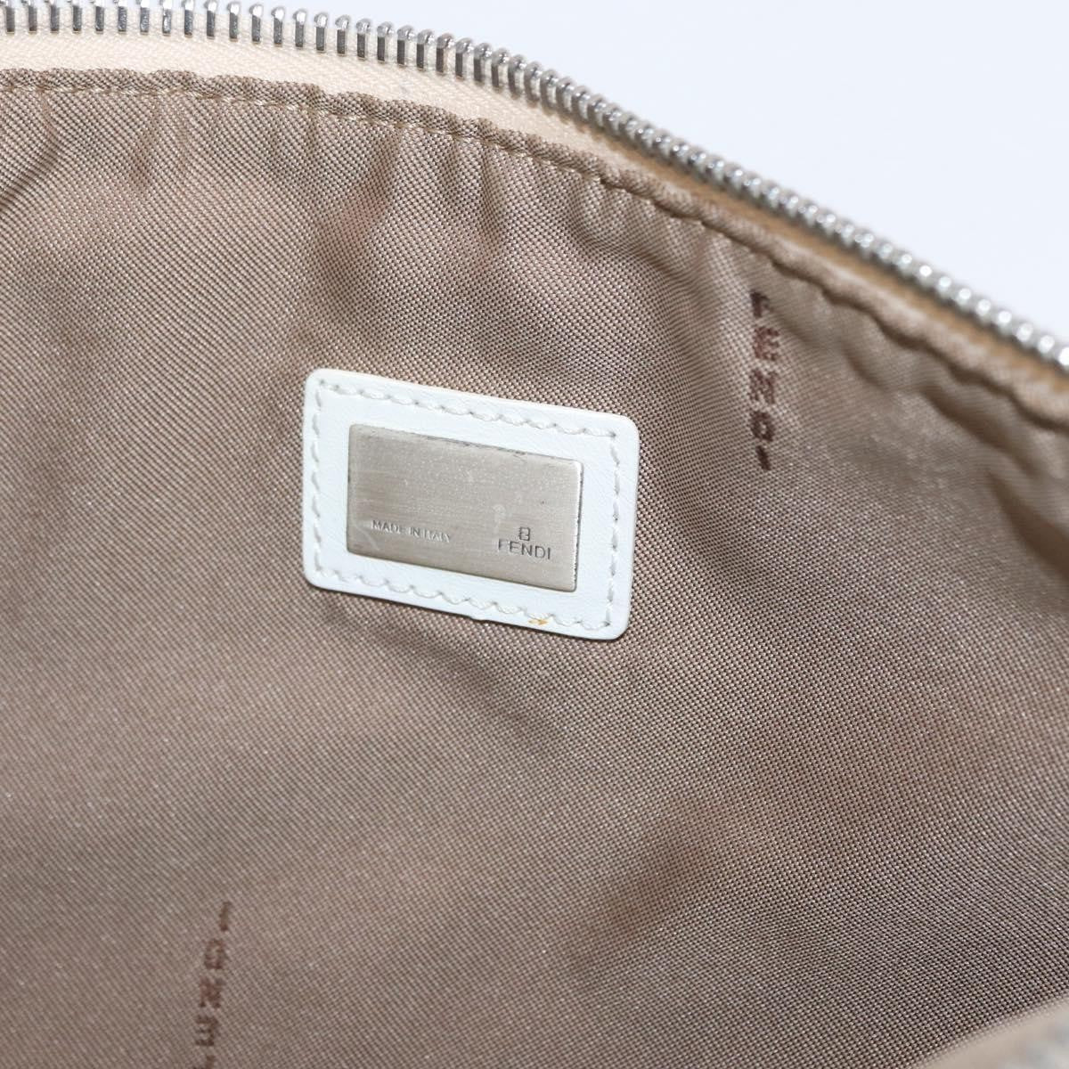 Fendi Zucchino Canvas, BEIGE, CANVAS, Shoulder bag