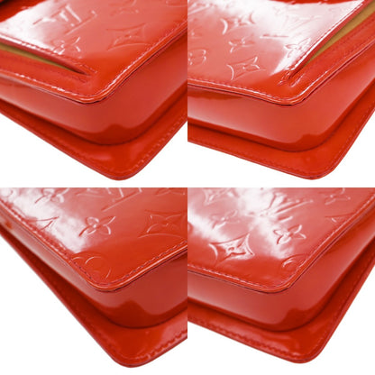 Louis Vuitton Mott Handbag Monogram Vernis, RED, PATENT_LEATHER, Clutche & pouche