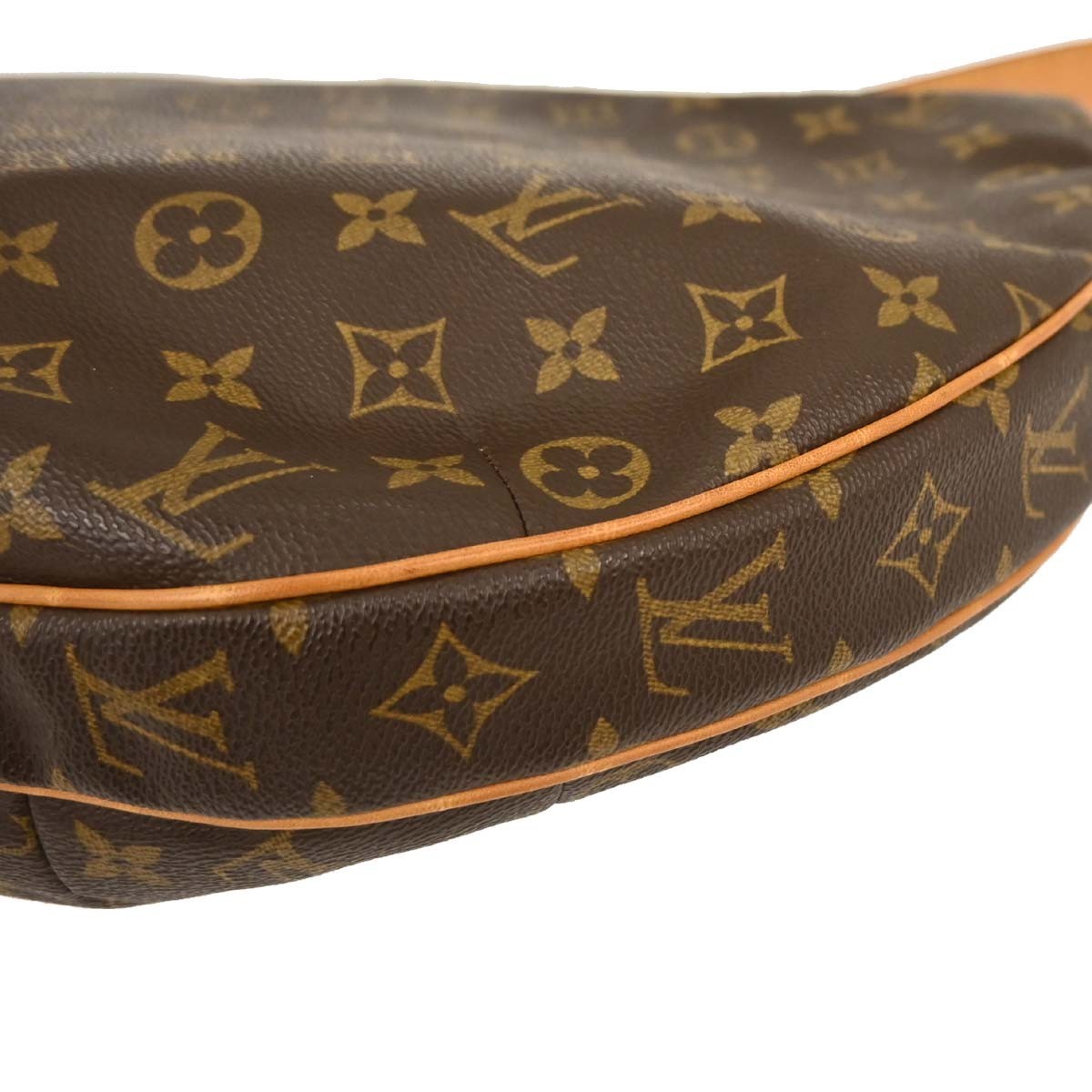 Louis Vuitton Croissant Handbag Monogram Canvas, BROWN, CANVAS, Handbag