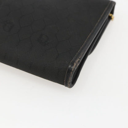 Christian Dior Vintage Honeycomb chain Canvas, BLACK, CANVAS, Clutche & pouche