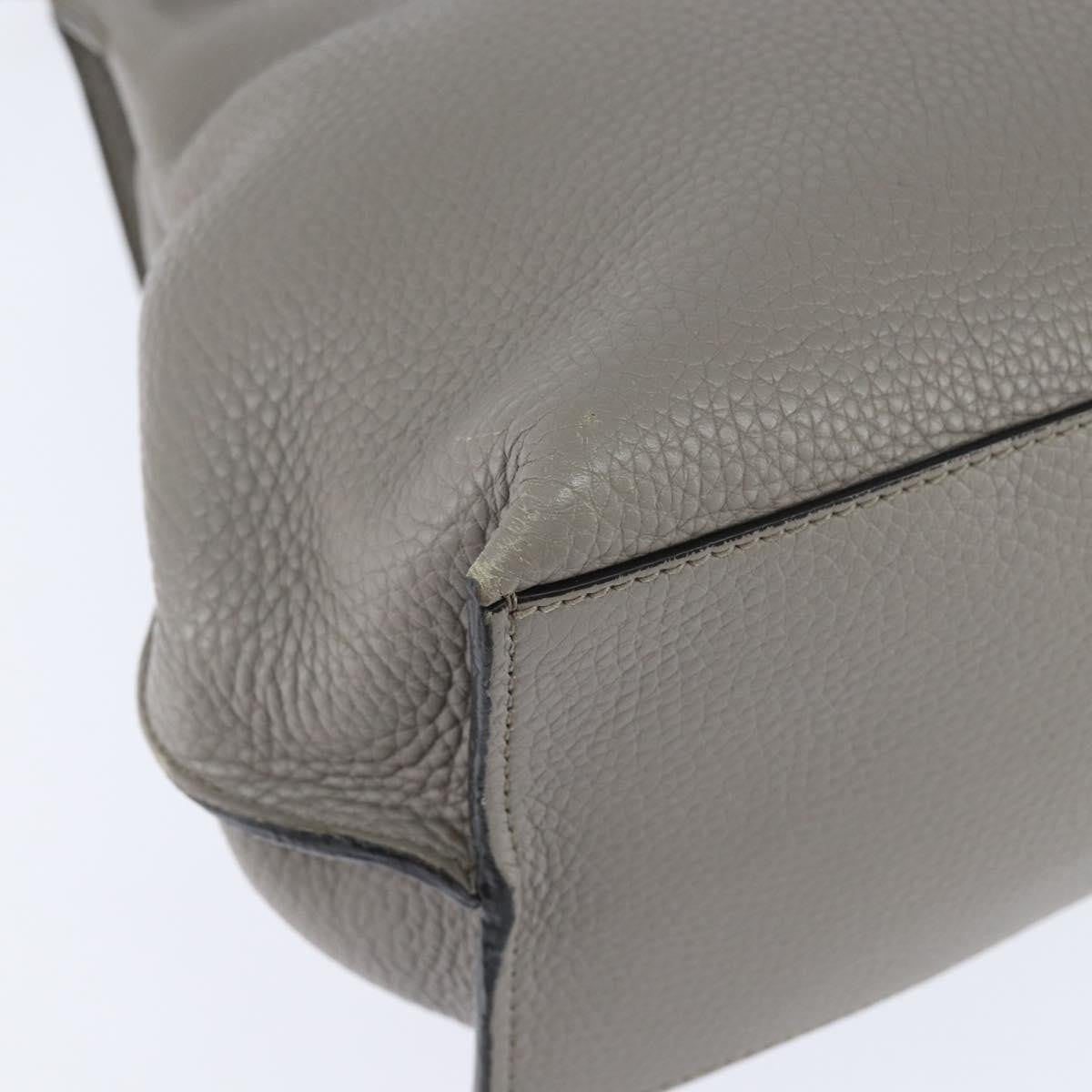 Gucci Bamboo Daily Top Handle Bag Leather, GRAY, LEATHER, Handbag