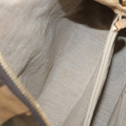 Fendi Pequin 2Bag Canvas and Leather, BROWN, CANVAS, Shoulder bag