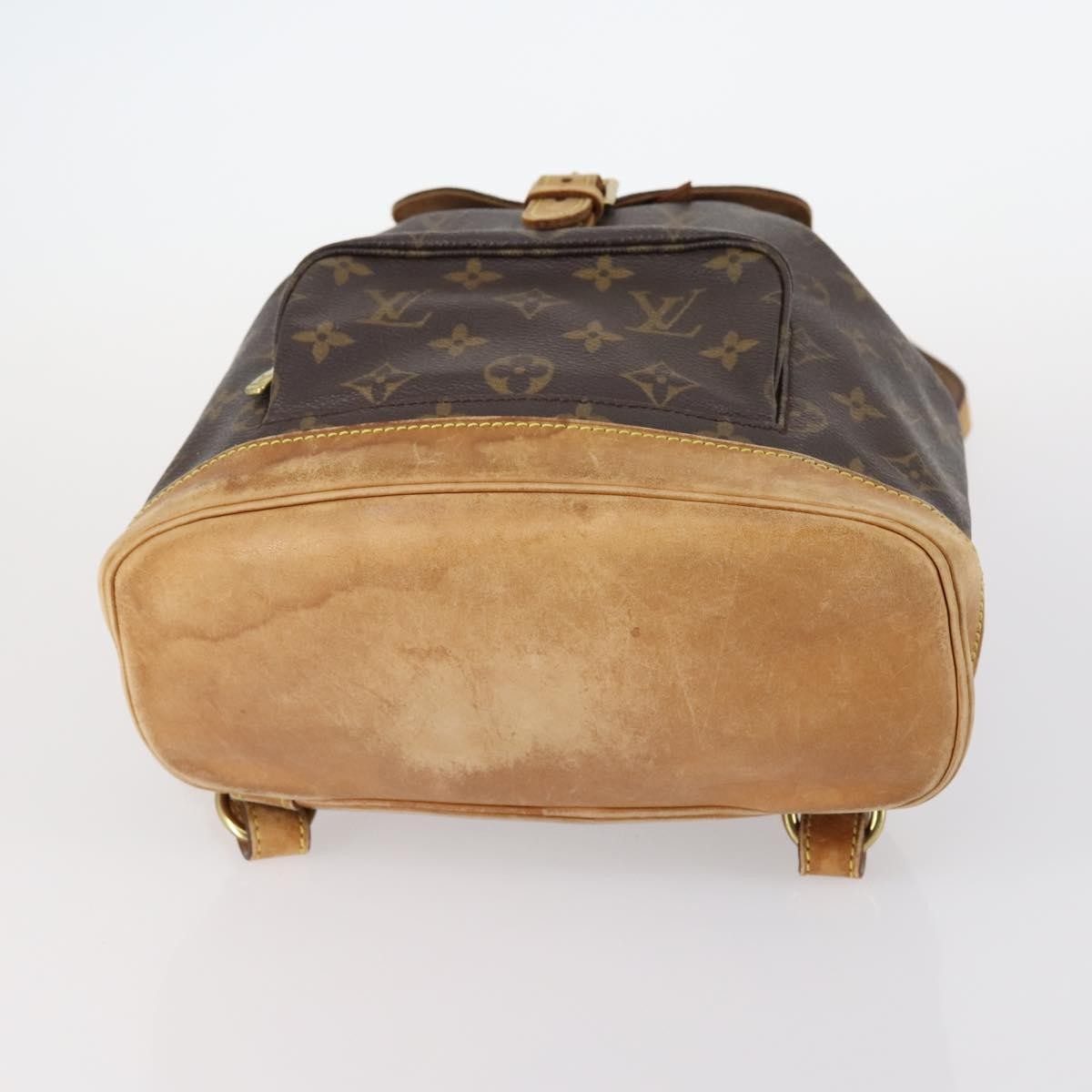 Louis Vuitton Vintage Montsouris Backpack Monogram Canvas, BROWN, CANVAS, Backpack