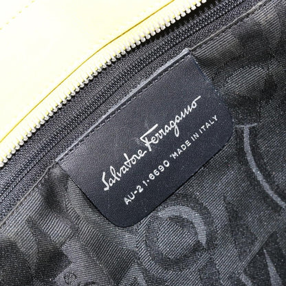 Salvatore Ferragamo Vala tote Canvas, YELLOW, CANVAS, Tote bag