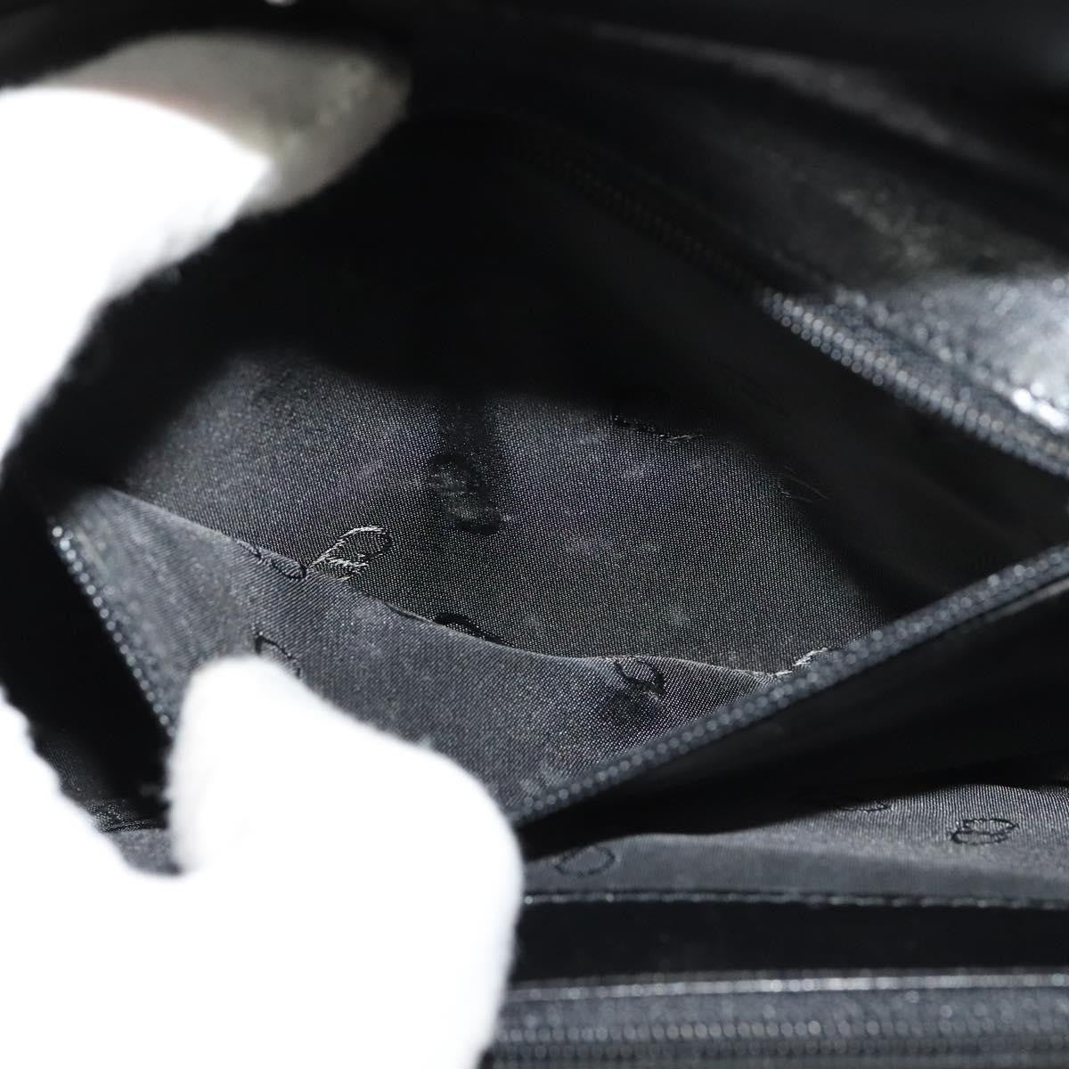 Christian Dior Vintage Chain Flap Shoulder Bag Leather, BLACK, LEATHER, Shoulder bag