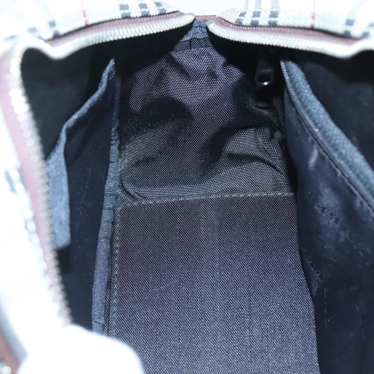 Burberry Nova Check Bowling Bag Canvas, BEIGE, CANVAS, Handbag