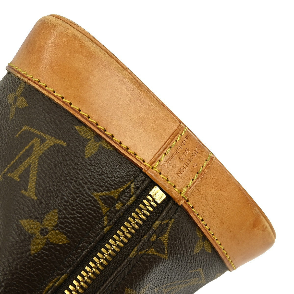 Louis Vuitton Alma Handbag Monogram Canvas, BROWN, CANVAS, Handbag