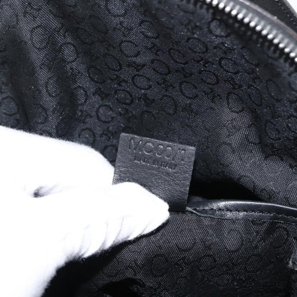 Celine Vintage Macadam Backpack Canvas and Leather, SILVER, PVC, Backpack