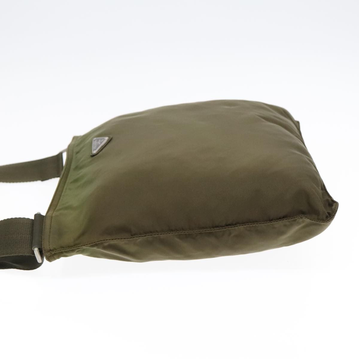 Prada Flat Messenger Bag Tessuto, KHAKI, NYLON, Shoulder bag
