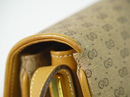 Gucci GG Marmont Pouch Crossbody Bag Leather, BEIGE, CANVAS, Crossbody bag