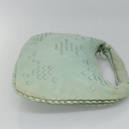 Bottega Veneta Veneta Hobo Lether with intrecciato detail, BLUE, LEATHER, Handbag