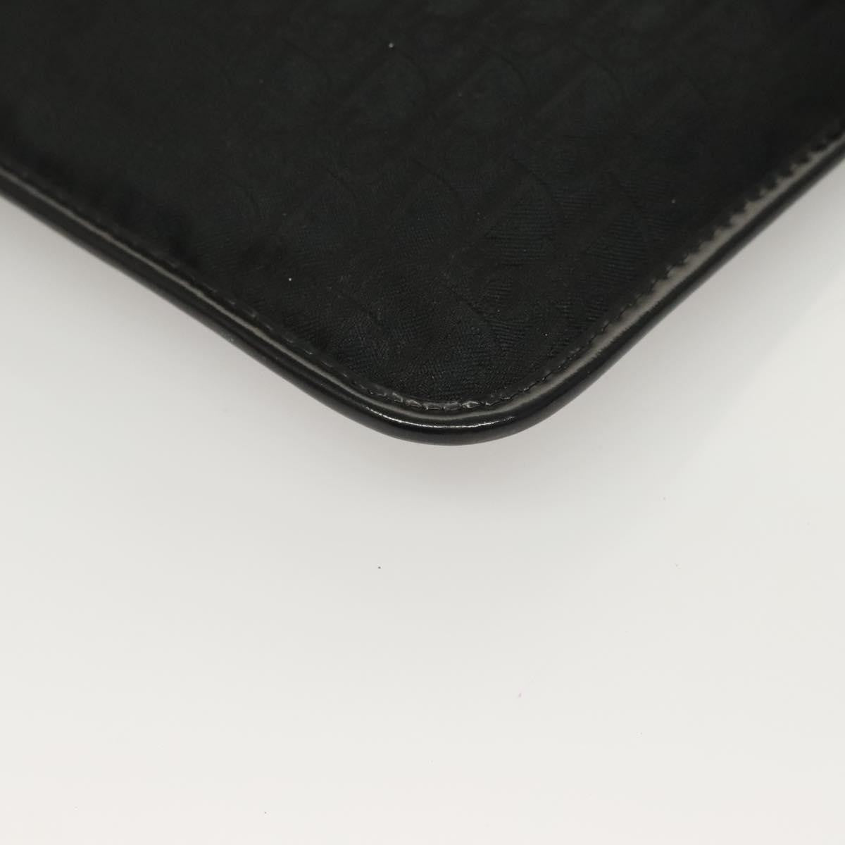 Christian Dior Vintage Trotter Pouch Diorissimo Canvas, BLACK, CANVAS, Clutche & pouche