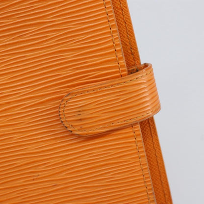 Louis Vuitton Agenda Cover Epi Leather, ORANGE, LEATHER, Wallets
