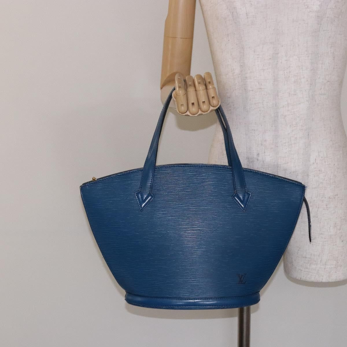 Louis Vuitton Saint Jacques Handbag Epi Leather, BLUE, LEATHER, Shoulder bag