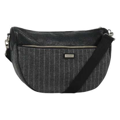 Burberry Black Label Shoulder bag Wool, GRAY, WOOL, Shoulder bag