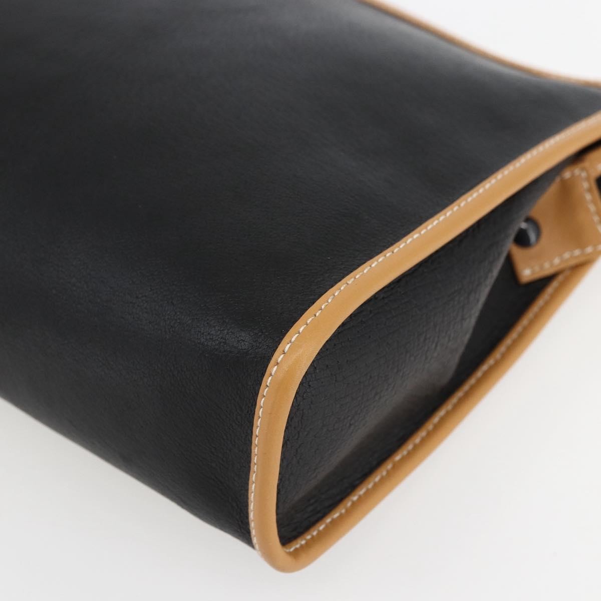 Gucci Zipped Pouch Leather, BLACK, LEATHER, Clutche & pouche