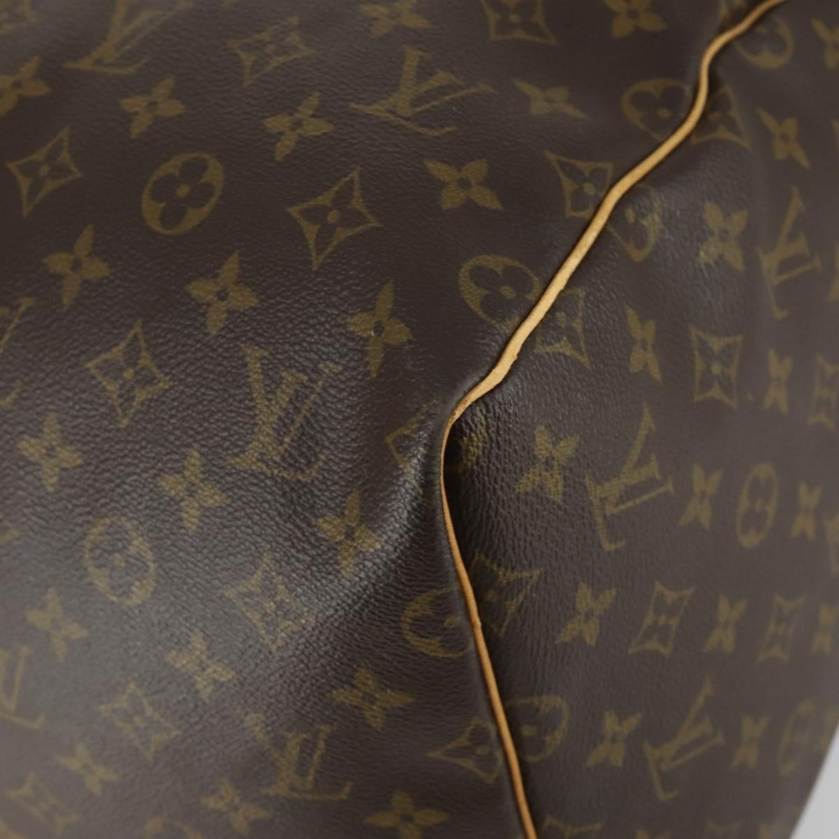Louis Vuitton Keepall Bag Monogram Canvas, BROWN, CANVAS, Travel bag