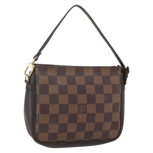 Louis Vuitton Trousse Make Up Bag Damier Canvas, BROWN, CANVAS, Clutche & pouche