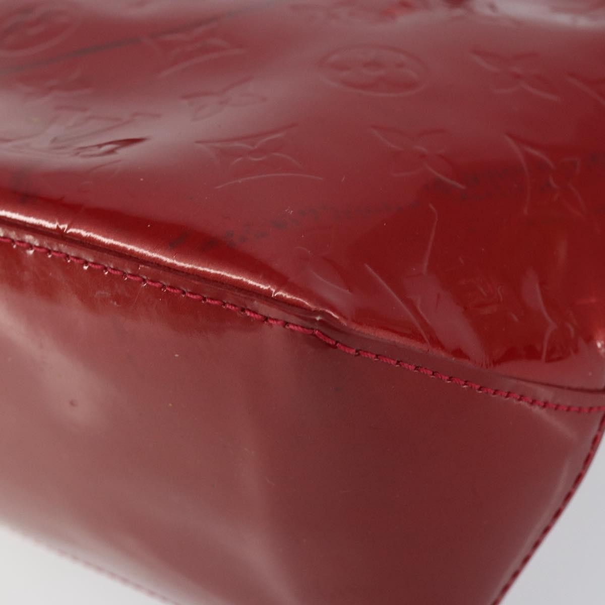 Louis Vuitton Wilshire Handbag Monogram Vernis, RED, PATENT_LEATHER, Handbag
