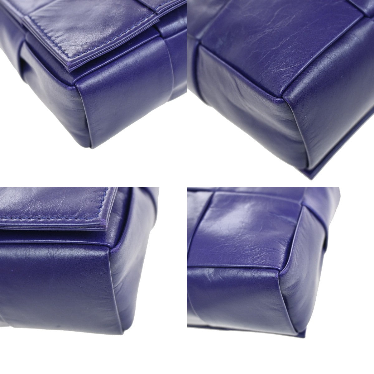 Bottega Veneta Cassette Crossbody Bag Maxi Intrecciato Fringe Leather, PURPLE, LEATHER, Crossbody bag