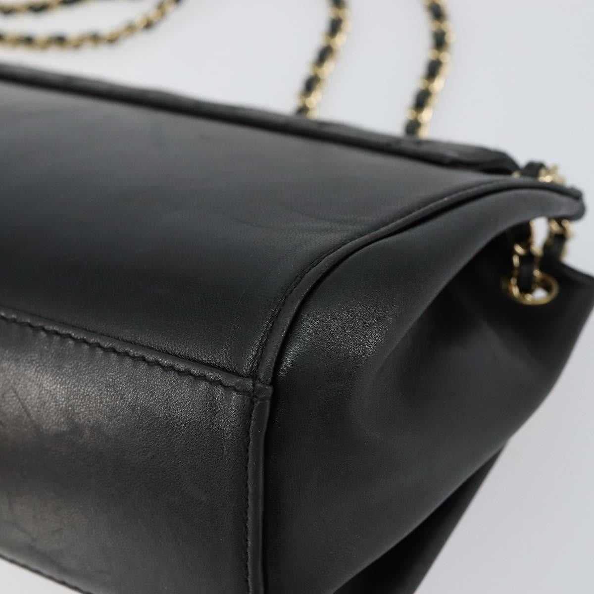 Chanel Chocolate Bar Accordion Reissue Flap Bag Quilted Lambskin, BLACK, LEATHER, Shoulder bag