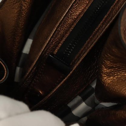 Burberry Warrior Hobo Leather, GOLD, LEATHER, Tote bag