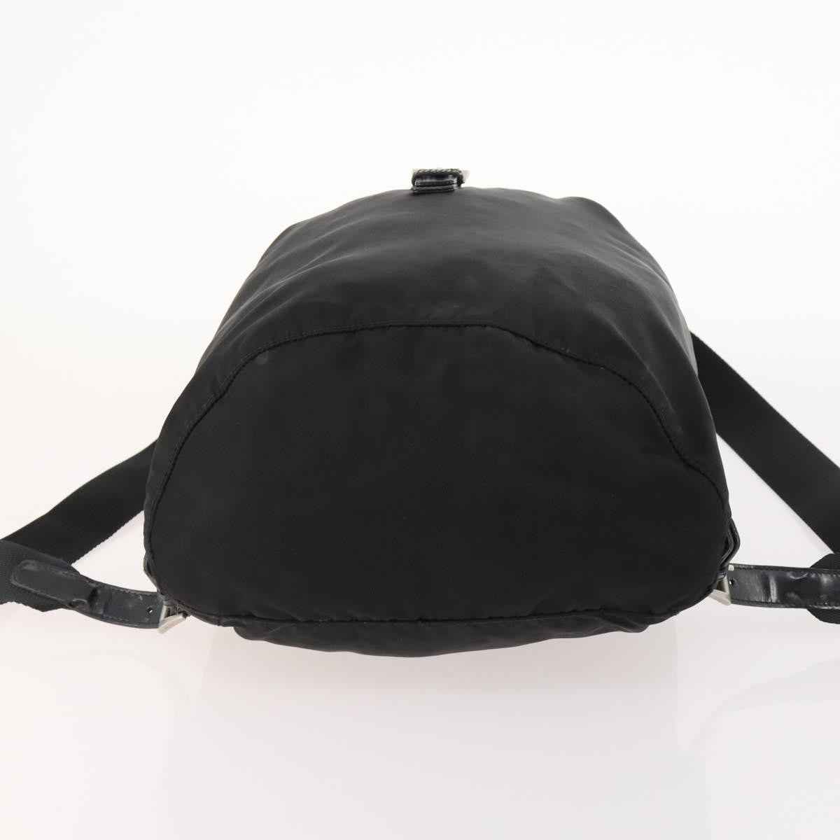 Prada Logo Backpack Tessuto, BLACK, NYLON, Backpack
