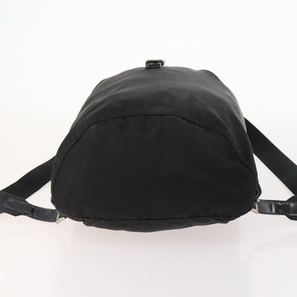 Prada Logo Backpack Tessuto, BLACK, NYLON, Backpack