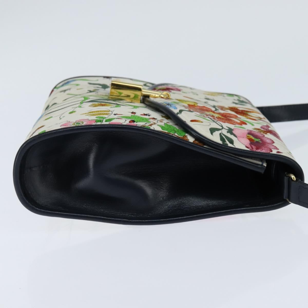 Gucci Vintage Flap Crossbody Bag GG Coated Canvas and Leather, MULTICOLOUR, CANVAS, Shoulder bag