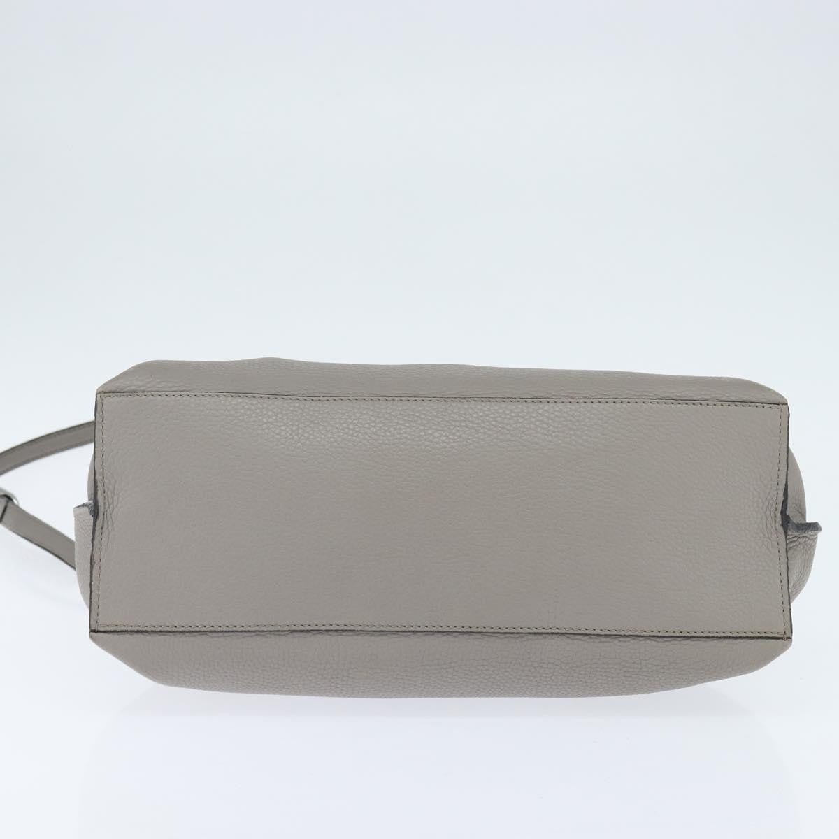 Gucci Bamboo Daily Top Handle Bag Leather, GRAY, LEATHER, Handbag