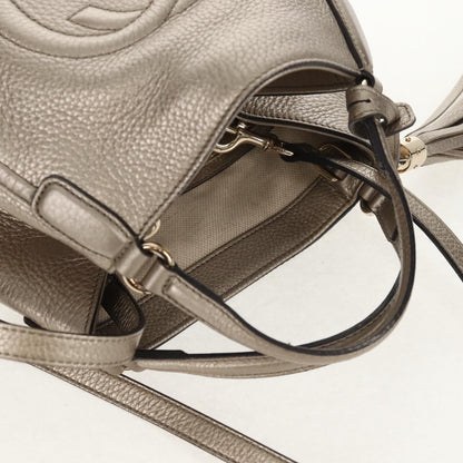 Gucci Soho Convertible Hobo Leather, GOLD, LEATHER, Handbag