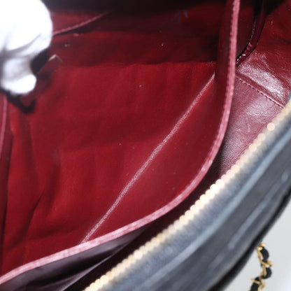 Chanel Vintage Camera Bag Quilted Leather, BLACK, LEATHER, Shoulder bag