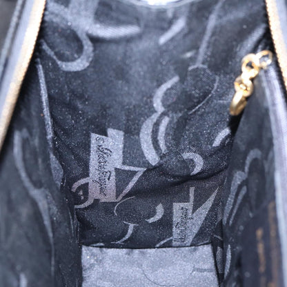 Salvatore Ferragamo Vala Shoulder Bag Patent Leather, BLACK, PATENT_LEATHER, Shoulder bag