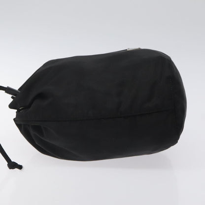 Prada Vela Drawstring Bucket Wristlet Pouch Tessuto, BLACK, NYLON, Clutche & pouche