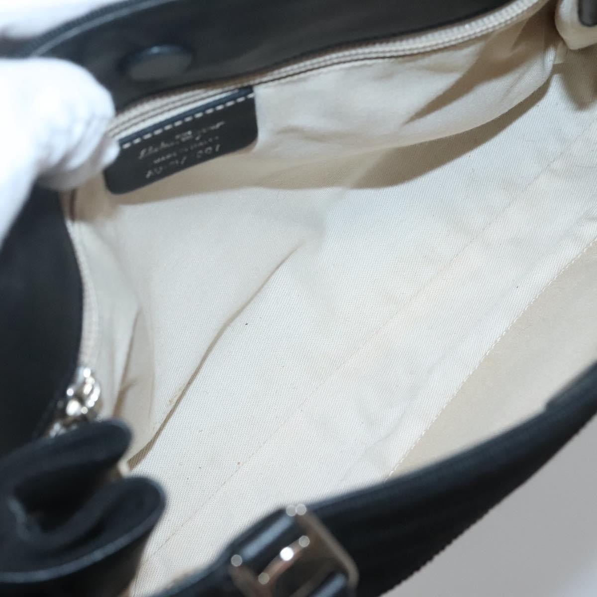 Salvatore Ferragamo Vala tote Canvas, BLACK, CANVAS, Tote bag