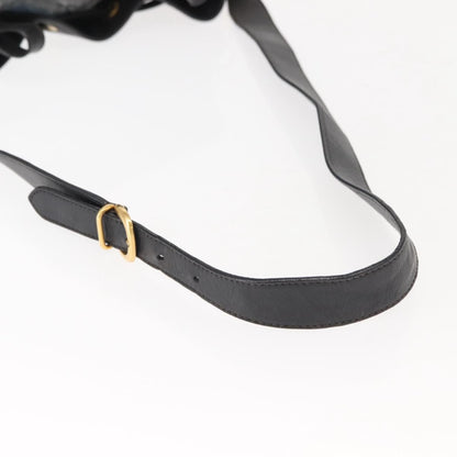 Gucci Vintage Drawstring Shoulder Bag Leather, BLACK, LEATHER, Shoulder bag