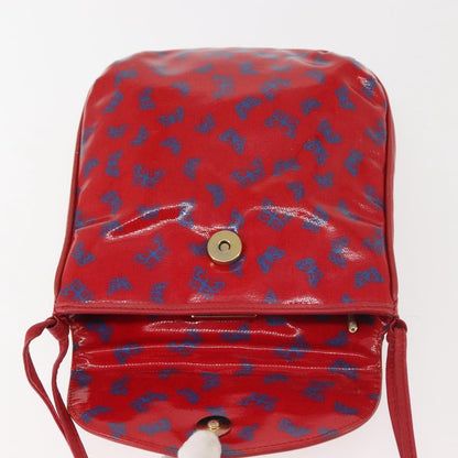 Bottega Veneta Butterfly shoulder bag PVC with Leather, RED, PVC, Shoulder bag