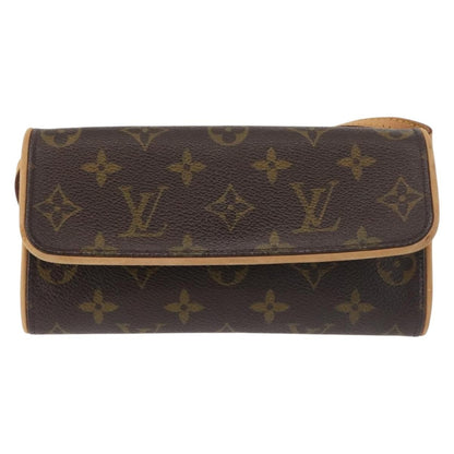 Louis Vuitton Twin Handbag Monogram Canvas, BROWN, CANVAS, Handbag