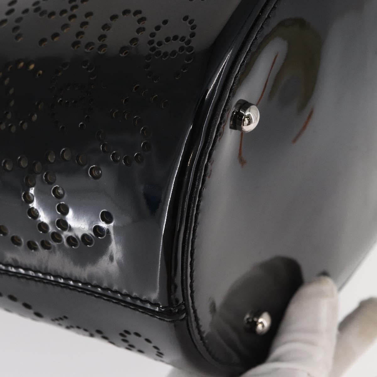 Chanel CC No.5 Shopping Tote Perforated Patent, BLACK, PATENT_LEATHER, Tote bag