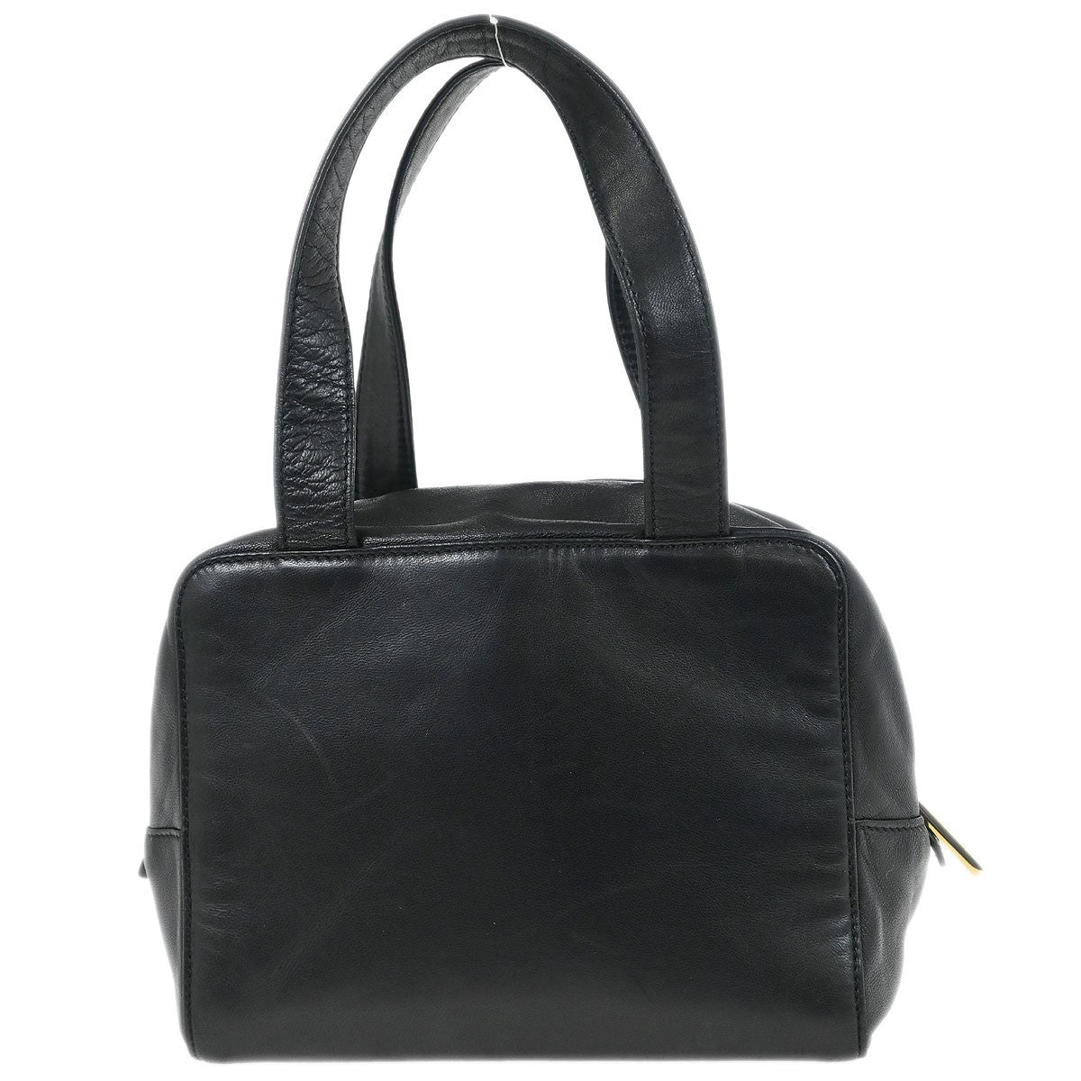 Loewe Anagram handbag Leather, BLACK, LEATHER, Handbag