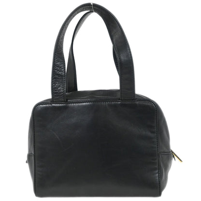 Loewe Anagram handbag Leather, BLACK, LEATHER, Handbag
