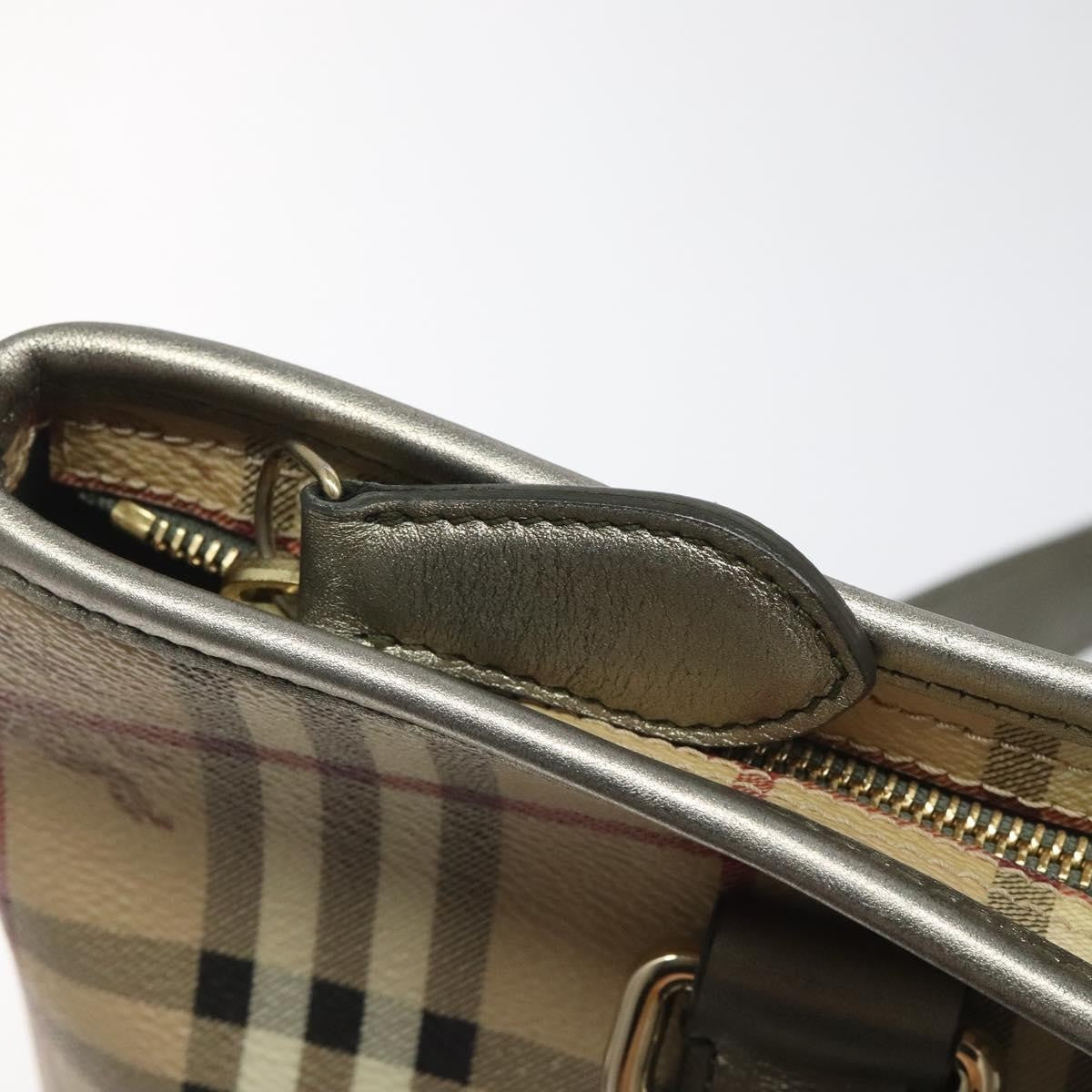 Burberry Regent Tote Haymarket Coated Canvas, BEIGE, PVC, Tote bag