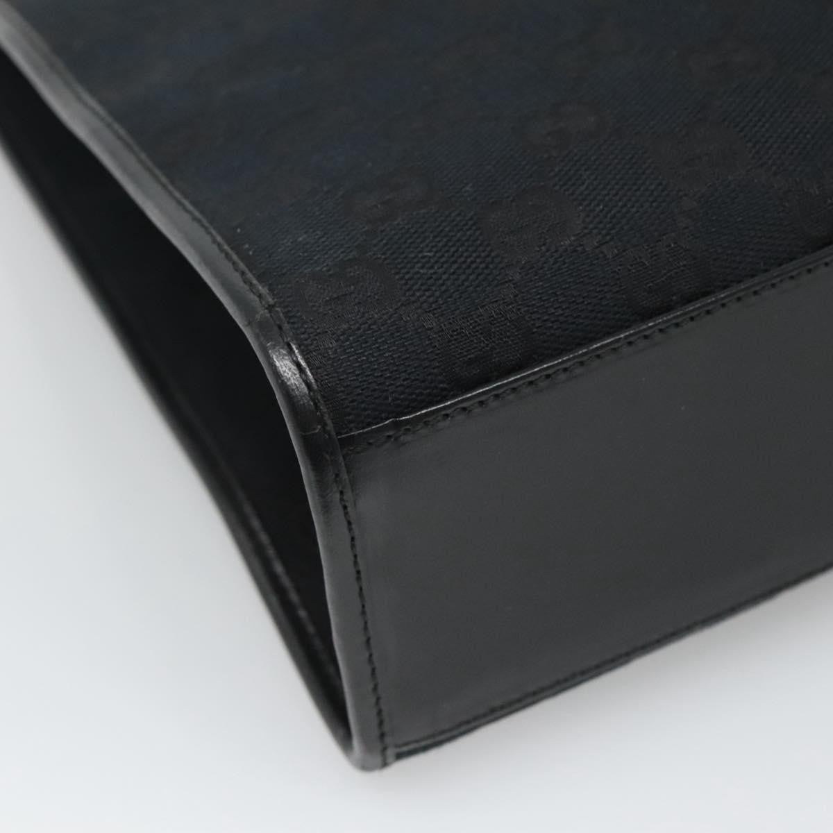 "Gucci Vintage Jackie Tote Canvas, Leather", BLACK, CANVAS, Tote bag