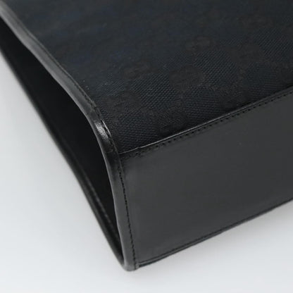 "Gucci Vintage Jackie Tote Canvas, Leather", BLACK, CANVAS, Tote bag